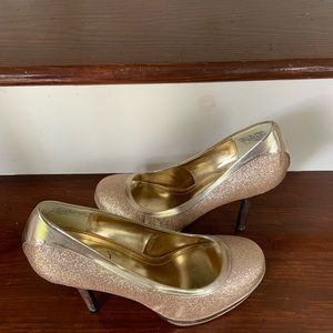 Baby Phat gold heels size 10
